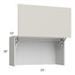 RTA Milan Beige Matte 33" Countertop Wall Appliance Cabinet