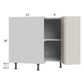 RTA Milan Beige Matte 33" Easy Reach Corner Cabinet-Left Hinged