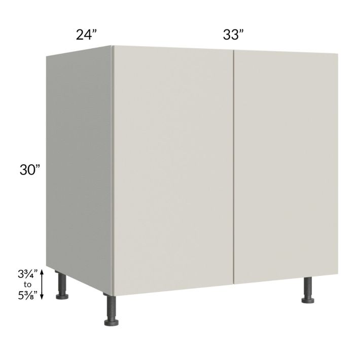 RTA Milan Beige Matte 33" Full Height Door Base Cabinet