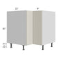 RTA Milan Beige Matte 33" Lazy Susan Base Cabinet-Left Hinged