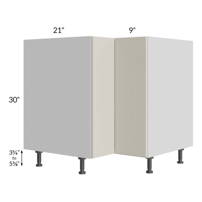 RTA Milan Beige Matte 33" Lazy Susan Base Cabinet-Left Hinged