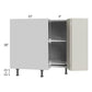 RTA Milan Beige Matte 33" Lazy Susan Base Cabinet-Left Hinged