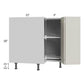 RTA Milan Beige Matte 33" Lazy Susan Base Cabinet-Right Hinged