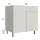 RTA Milan Beige Matte 33" Sink Base Cabinet with 2 Finished Sides