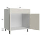 RTA Milan Beige Matte 33" Sink Base Cabinet with 2 Finished Sides