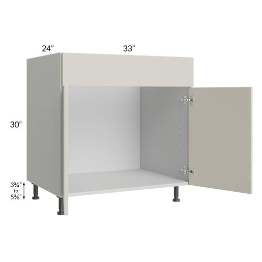 RTA Milan Beige Matte 33" Sink Base Cabinet