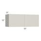 RTA Milan Beige Matte 33" x 12" Wall Cabinet with 2 Finished End Panels