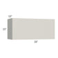 RTA Milan Beige Matte 33" x 15" Lift-Up Door Wall Cabinet with 1 Finished End Panel