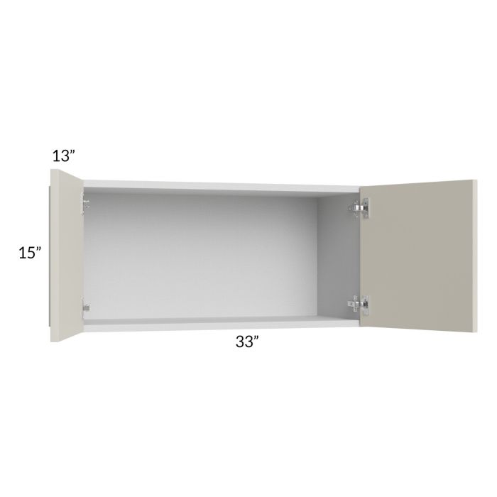 RTA Milan Beige Matte 33" x 15" Wall Cabinet