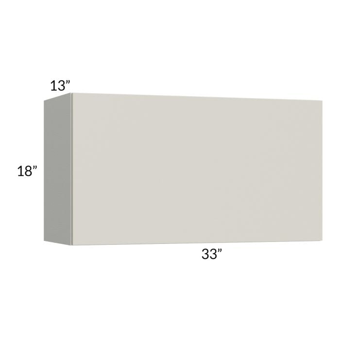 RTA Milan Beige Matte 33" x 18" Lift-Up Door Wall Cabinet