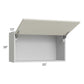 RTA Milan Beige Matte 33" x 18" Lift-Up Door Wall Cabinet with 2 Finished End Panels