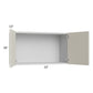 RTA Milan Beige Matte 33" x 18" Wall Cabinet with 2 Finished End Panels