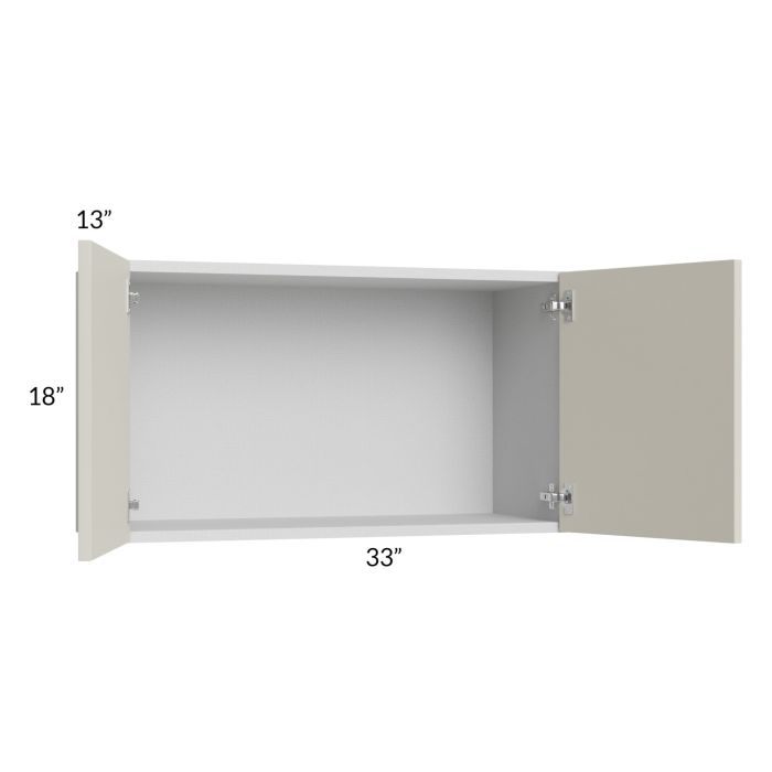 RTA Milan Beige Matte 33" x 18" Wall Cabinet