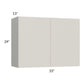 RTA Milan Beige Matte 33" x 24" Wall Cabinet