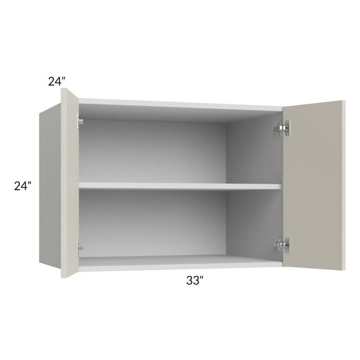 RTA Milan Beige Matte 33" x 24" x 24" Wall Cabinet