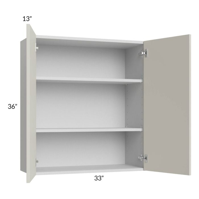 RTA Milan Beige Matte 33" x 36" Wall Cabinet