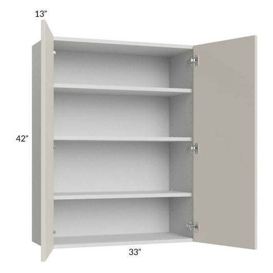 RTA Milan Beige Matte 33" x 42" Wall Cabinet