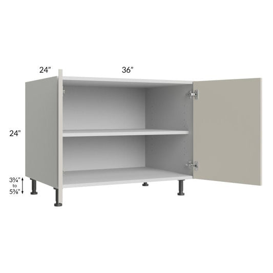 RTA Milan Beige Matte 36" 2-Door Range Top Base Cabinet