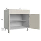 RTA Milan Beige Matte 36" Base Cabinet with 2 Finished Sides