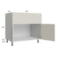 RTA Milan Beige Matte 36" Farm Sink Base Cabinet with 2 Finished Sides