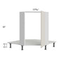 RTA Milan Beige Matte 36" Full Height Door Diagonal Corner Sink Front with Sink Tilt-Out