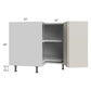 RTA Milan Beige Matte 36" Lazy Susan Base Cabinet-Left Hinged