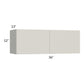 RTA Milan Beige Matte 36" x 12" Wall Cabinet with 1 Finished End Panel