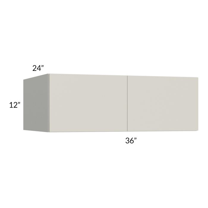RTA Milan Beige Matte 36" x 12" x 24" Wall Cabinet