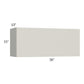 RTA Milan Beige Matte 36" x 15" Lift-Up Door Wall Cabinet with 1 Finished End Panel