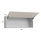 RTA Milan Beige Matte 36" x 15" Lift-Up Door Wall Cabinet with 1 Finished End Panel