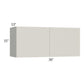 RTA Milan Beige Matte 36" x 15" Wall Cabinet with 1 Finished End Panel