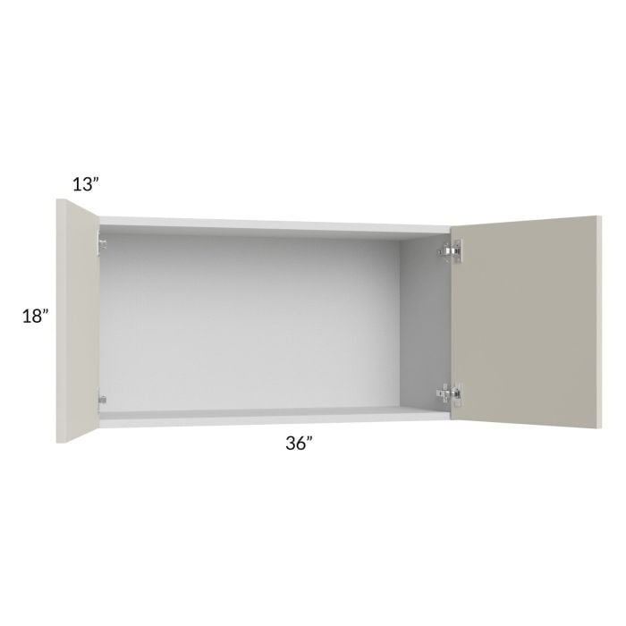 RTA Milan Beige Matte 36" x 18" Wall Cabinet