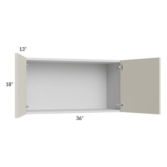 RTA Milan Beige Matte 36" x 18" Wall Cabinet