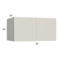 RTA Milan Beige Matte 36" x 18" x 24" Wall Cabinet with 1 Finished End Panel