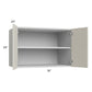 RTA Milan Beige Matte 36" x 24" x 24" Wall Cabinet with 1 Finished End Panel