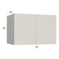 RTA Milan Beige Matte 36" x 24" x 24" Wall Cabinet with 2 Finished End Panels