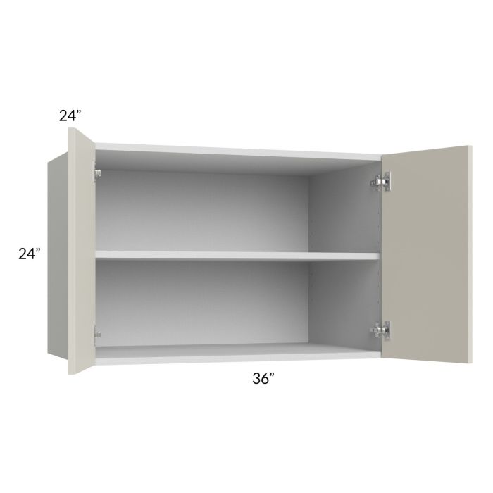 RTA Milan Beige Matte 36" x 24" x 24" Wall Cabinet