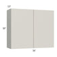 RTA Milan Beige Matte 36" x 30" Wall Cabinet with 2 Finished End Panels