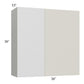 RTA Milan Beige Matte 36" x 36" Blind Corner Wall Cabinet-Left-Hinged Door on Right