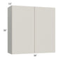 RTA Milan Beige Matte 36" x 36" Wall Cabinet