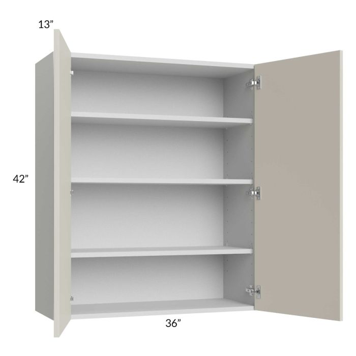 RTA Milan Beige Matte 36" x 42" Wall Cabinet