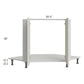 RTA Milan Beige Matte 42" Full Height Door Diagonal Corner Sink Front with Sink Tilt-Out