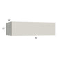 RTA Milan Beige Matte 42" x 12" x 24" Lift-Up Door Wall Cabinet with 1 Finished End Panel