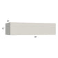RTA Milan Beige Matte 48" x 12" x 24" Lift-Up Door Wall Cabinet with 2 Finished End Panels