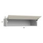 RTA Milan Beige Matte 48" x 12" x 24" Lift-Up Door Wall Cabinet