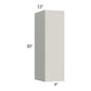 RTA Milan Beige Matte 9" x 30" Wall Cabinet-Left Hinged with 2 Finished Sides