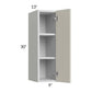 RTA Milan Beige Matte 9" x 30" Wall Cabinet-Left Hinged with 2 Finished Sides
