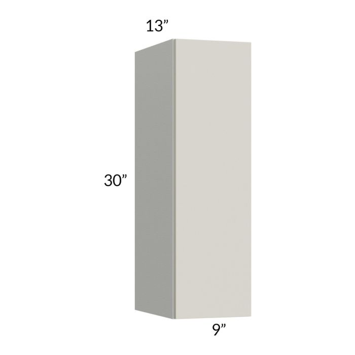 RTA Milan Beige Matte 9" x 30" Wall Cabinet-Right Hinged