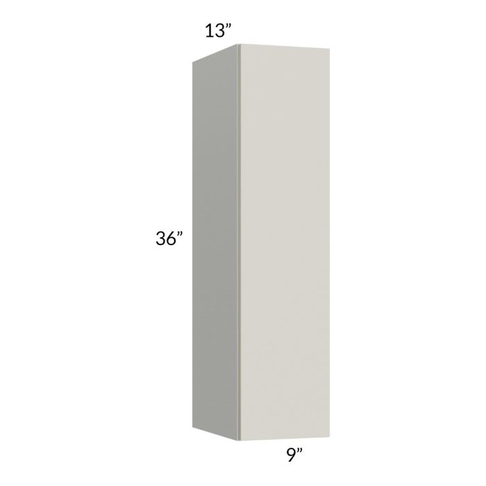 RTA Milan Beige Matte 9" x 36" Wall Cabinet-Right Hinged
