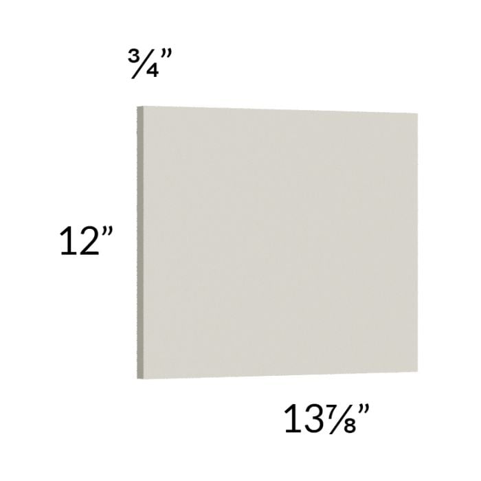 RTA Milan Beige Matte Wainscot 12" Wall Panel (for 13" deep cabinets)